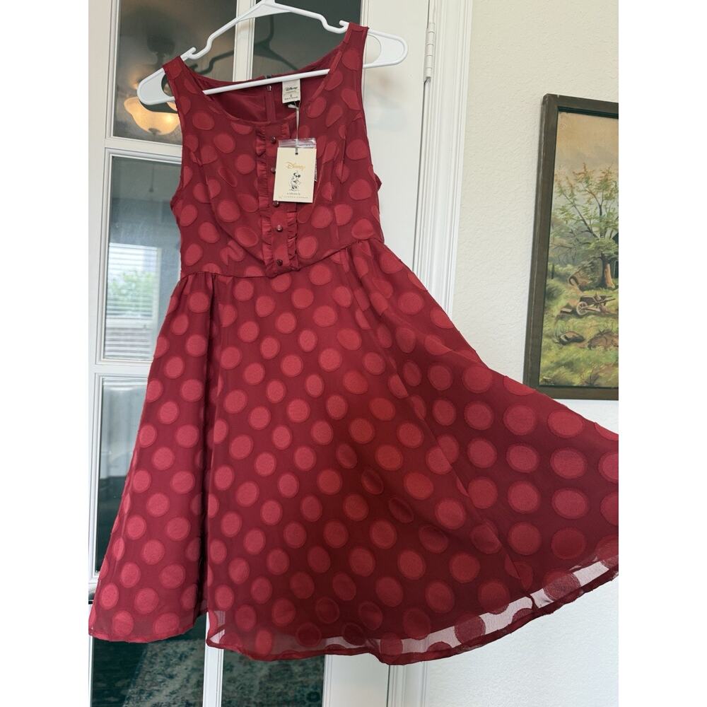 LC Disney's Minnie Mouse Red polka Dot swing Dress ltd Edition Size 2 by NWT